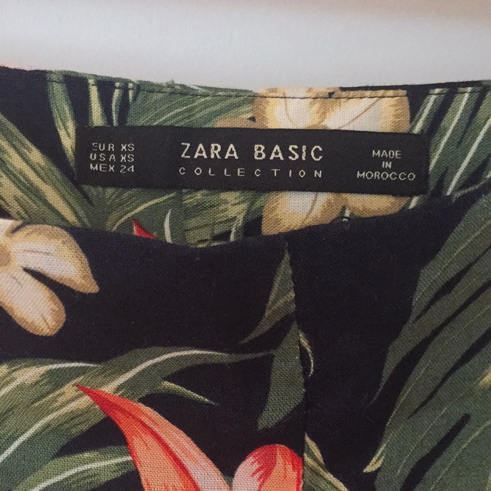 Zara Floral Print Ruffle Shorts - Picture 5 of 6